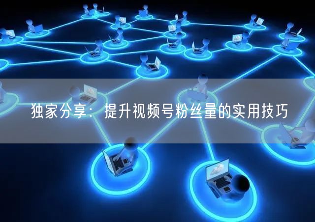 独家分享:提升视频号粉丝量的实用技巧